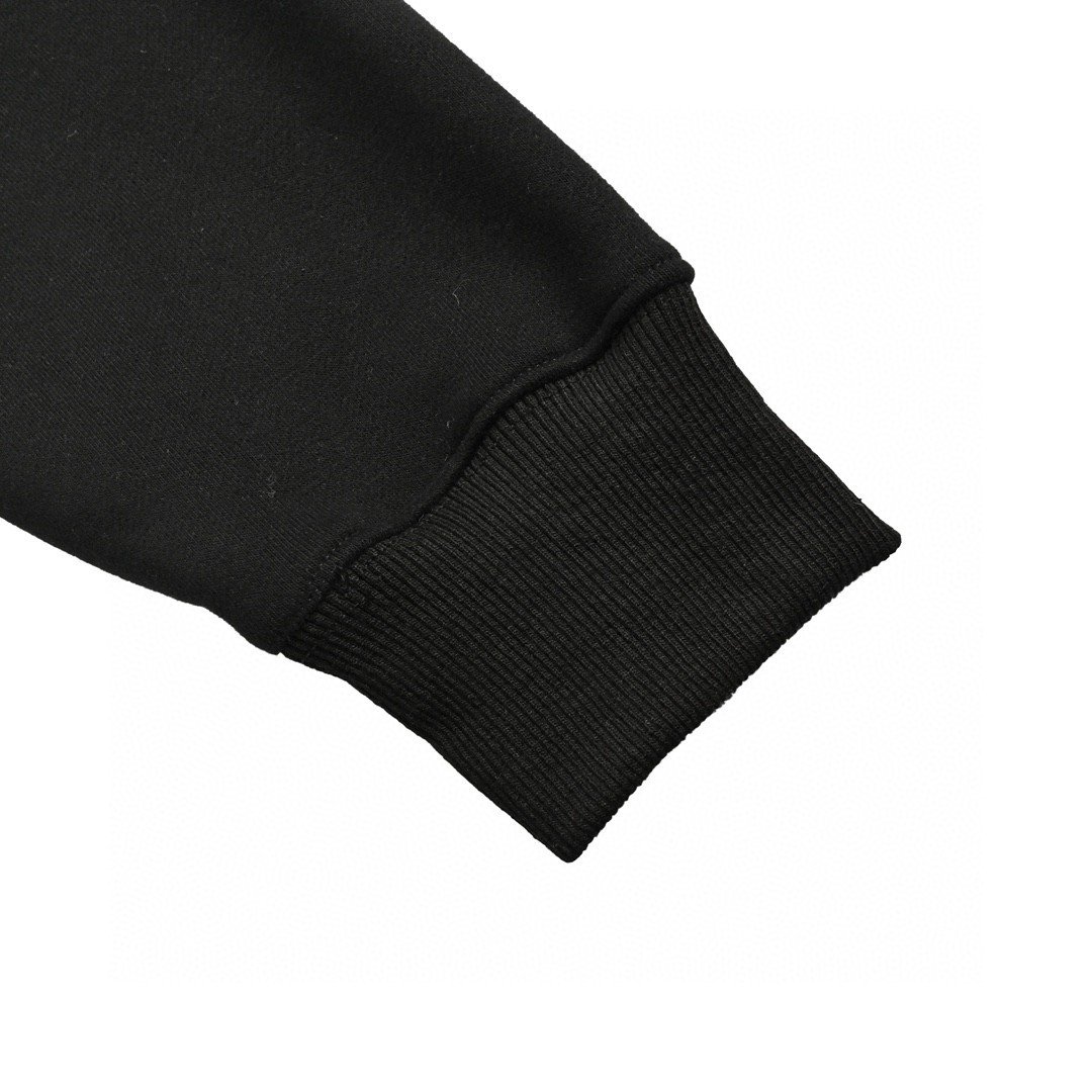 Jordan Fleece Hooded Sweatshirt Supreme Collaboration FW24 Black Unisex - Image 9