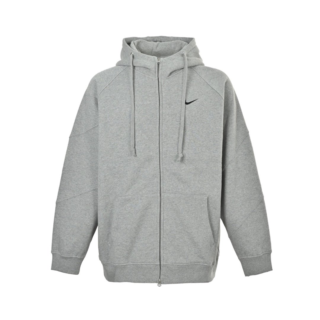 Nike & Supreme Co-branded Zipper Premium Cotton Grey Color Unisex Jacket
