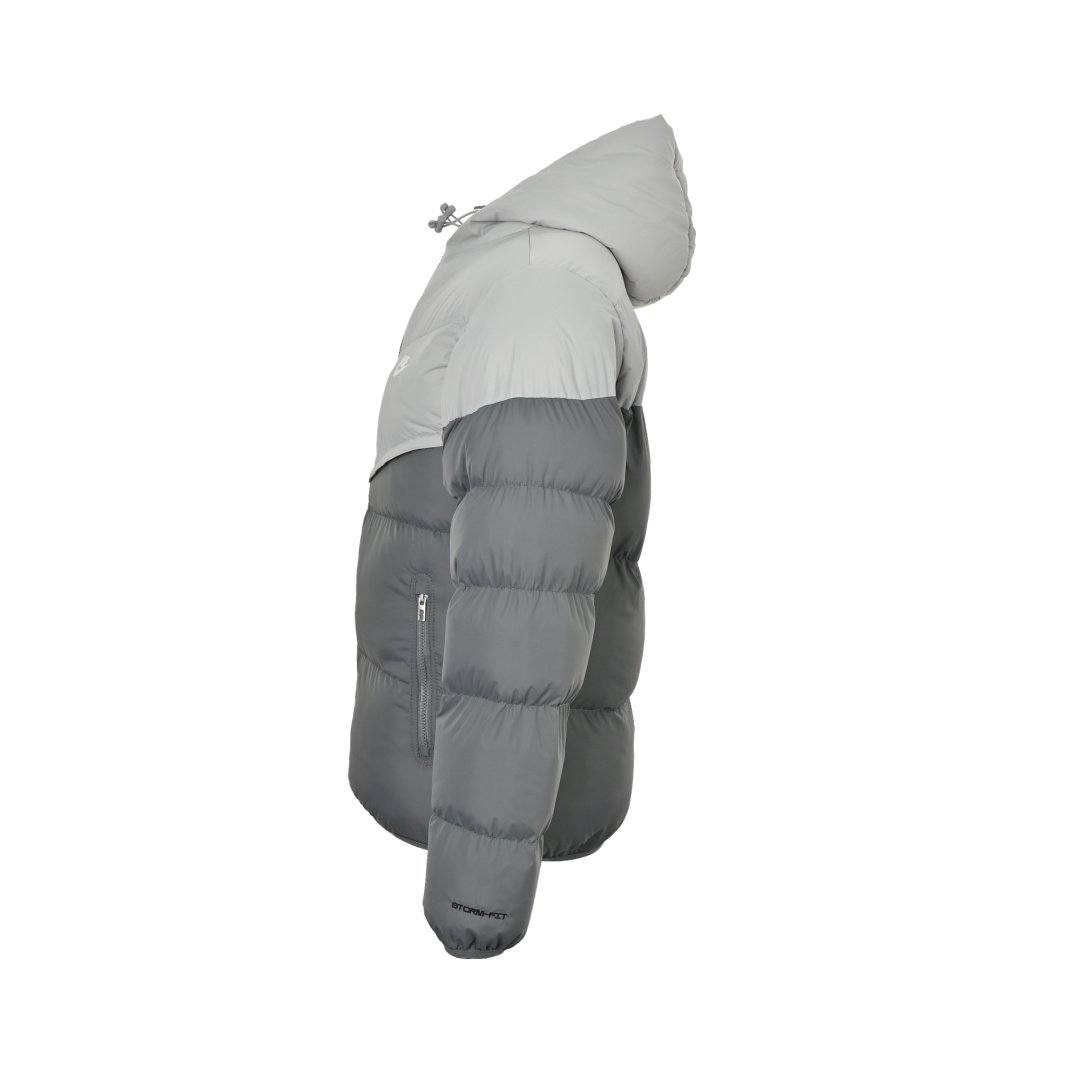 Nike Windrunner Hooded Cotton Jacket Grey Silver Dimgrey Unisex - Image 2