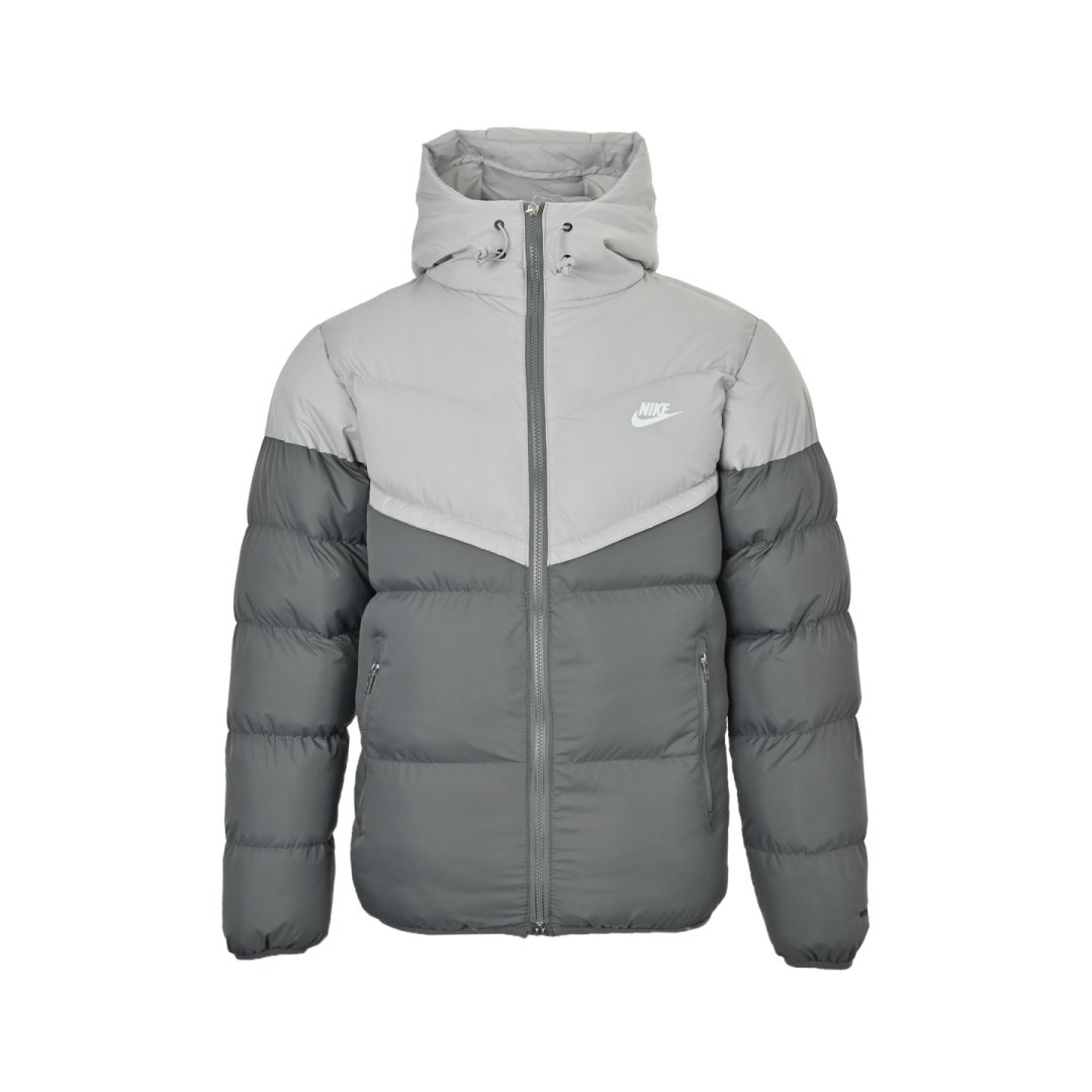 Nike Windrunner Hooded Cotton Jacket Grey Silver Dimgrey Unisex