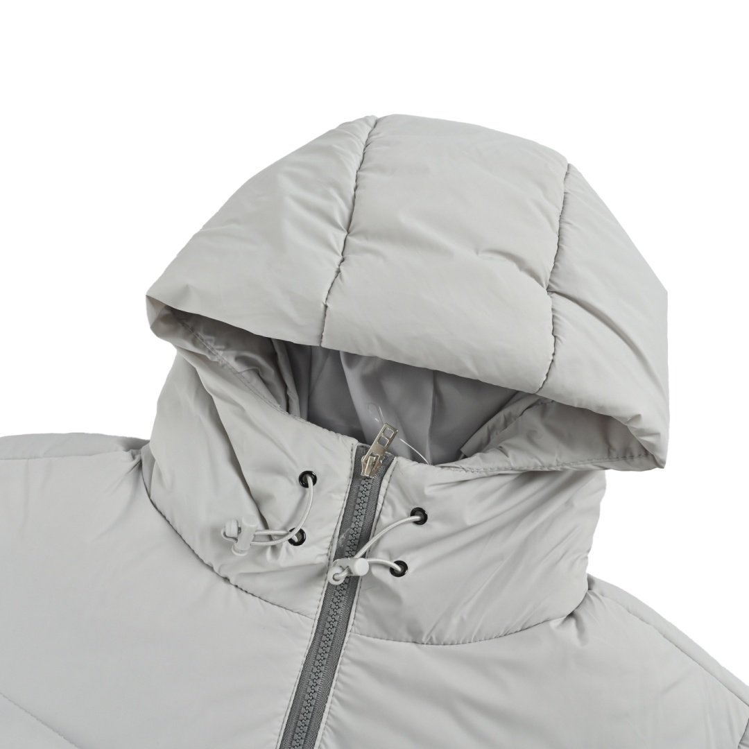 Nike Windrunner Hooded Cotton Jacket Grey Silver Dimgrey Unisex - Image 4