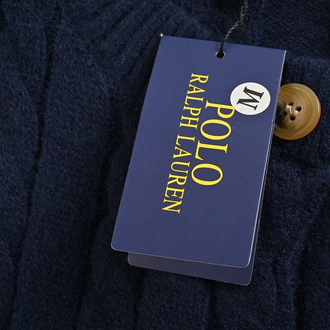 Ralph Lauren Sweater Cardigan Darkslategrey Unisex - Image 8