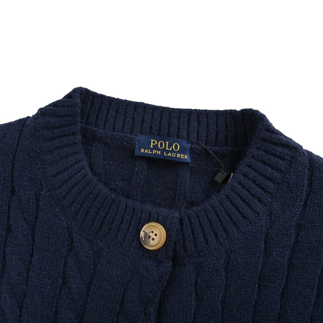 Ralph Lauren Sweater Cardigan Darkslategrey Unisex - Image 5