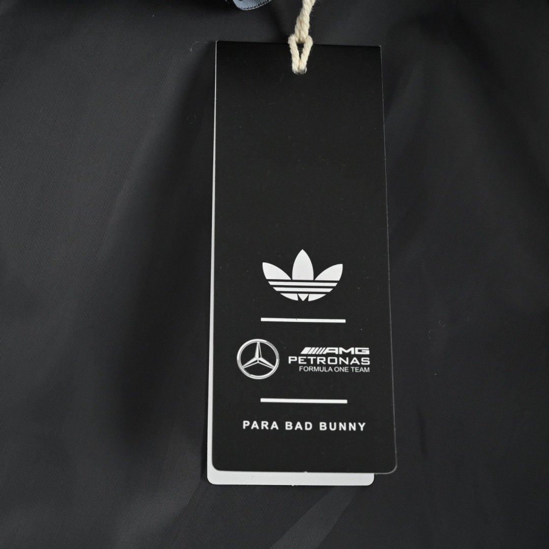 Adidas Mercedes benz CO branded Cotton Jacket Darkslategrey Unisex - Image 7