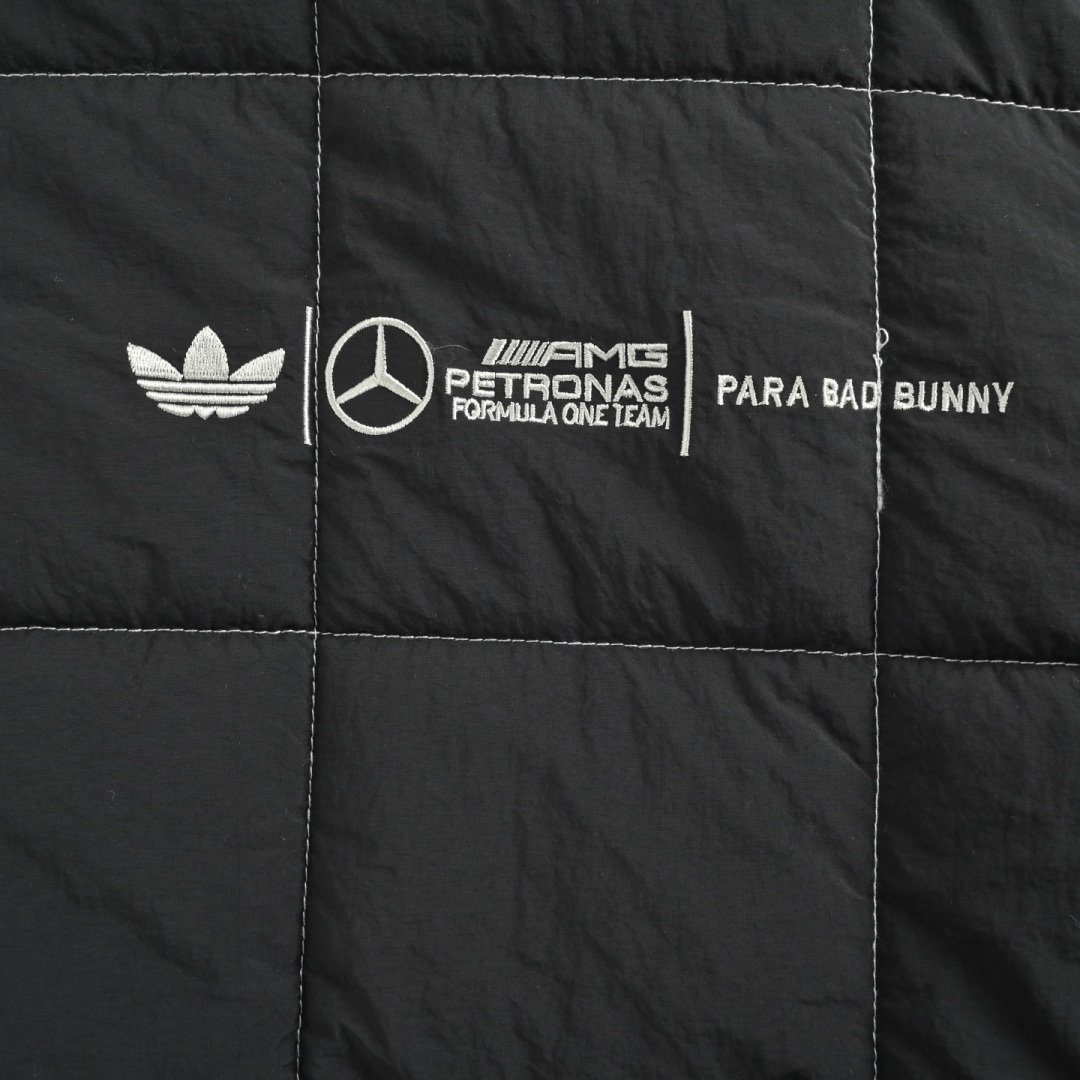 Adidas Mercedes benz CO branded Cotton Jacket Darkslategrey Unisex - Image 8