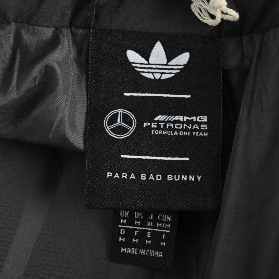 Adidas Mercedes benz CO branded Cotton Jacket Darkslategrey Unisex - Image 5