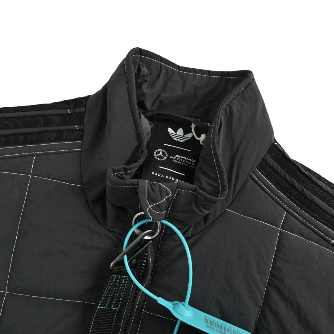 Adidas Mercedes benz CO branded Cotton Jacket Darkslategrey Unisex - Image 4
