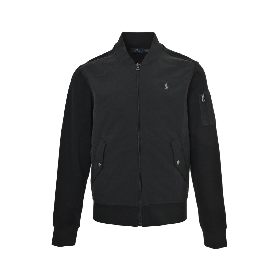 Ralph Lauren Patchwork Bomber Jacket Darkslategrey Unisex