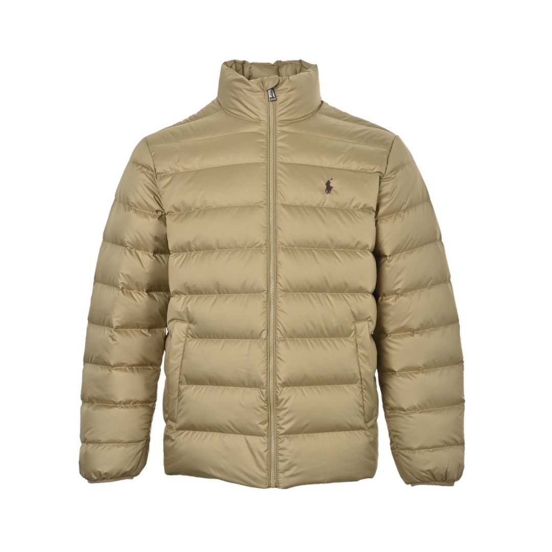 Ralph Lauren Rosybrown Ribbed Down Jacket