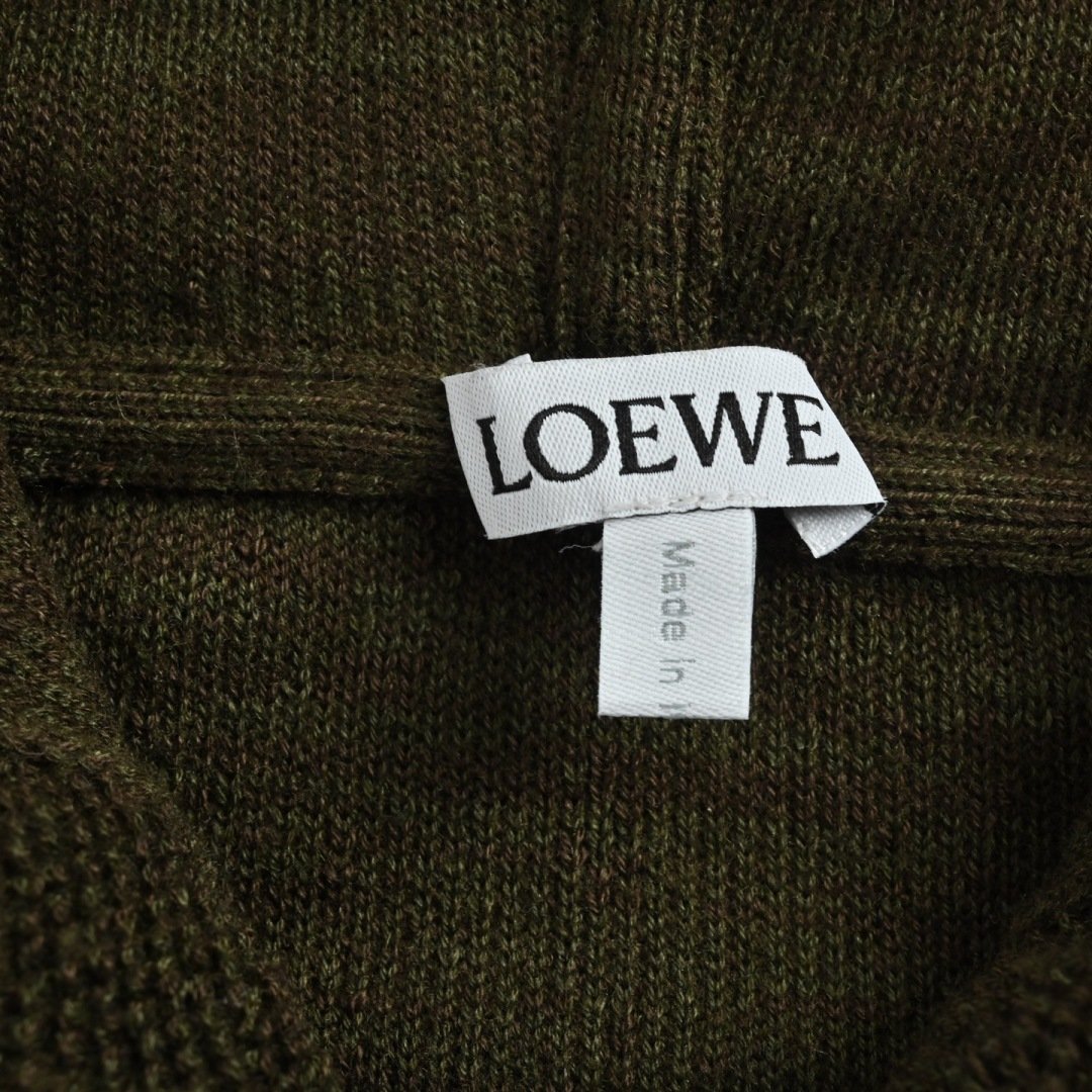 Loewe Full zip Sweatshirt The Premium Embroidered Wool Fleece D Unisex - Image 6