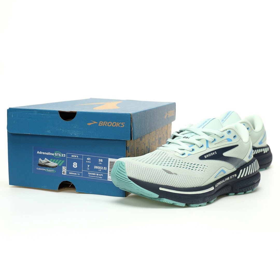 Brooks Adrenaline GTS 23 Adrenaline GTS Mesh Mint Green Dark Blue - Image 10