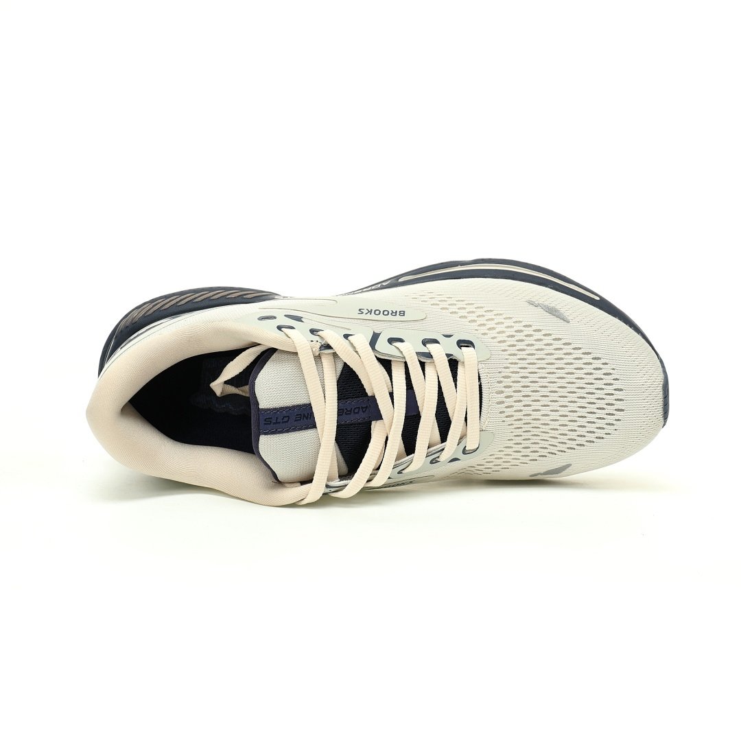 Brooks Adrenaline GTS 23 Adrenaline GTS Mesh Beige White Dark Blue - Image 4