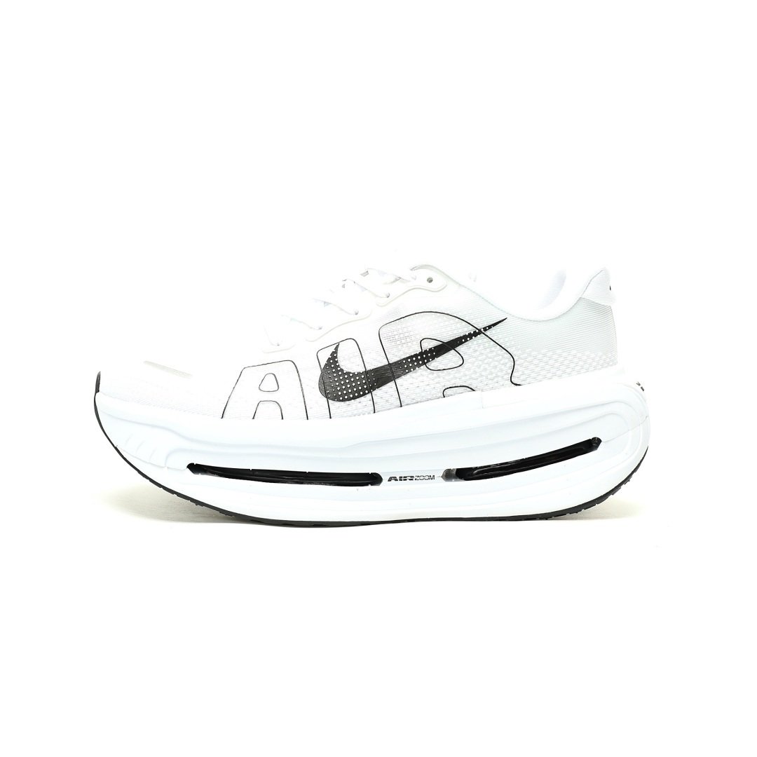 Nike Vomero Premium Top-level Series Low-cut Lightweight Thick-soled White And Black
