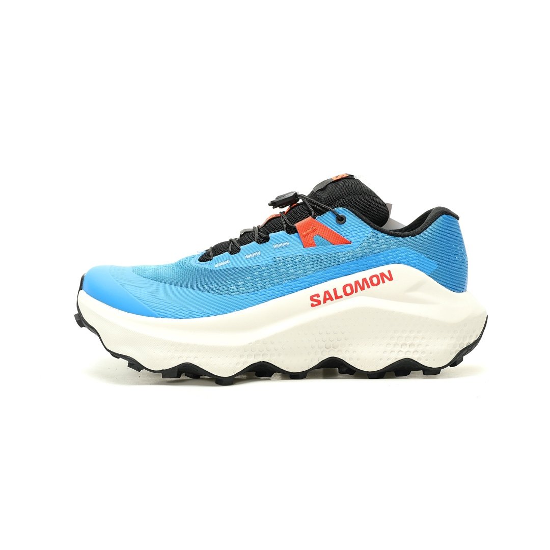 Salomon Ultra Glides 3 Trail Running Logo Blue Bright Yellow