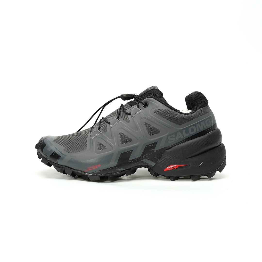 Salomon Speedcross 6 Speedcross Sneakers Dark Gray and Black