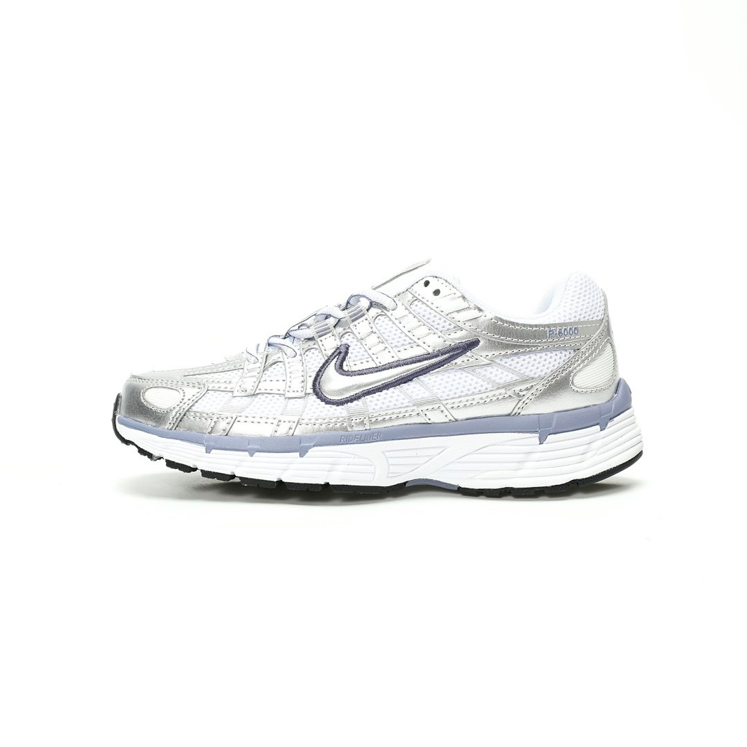 Nike P-6000 Premium Series OF Low-top Retro Dad Style Silver Gray Pink