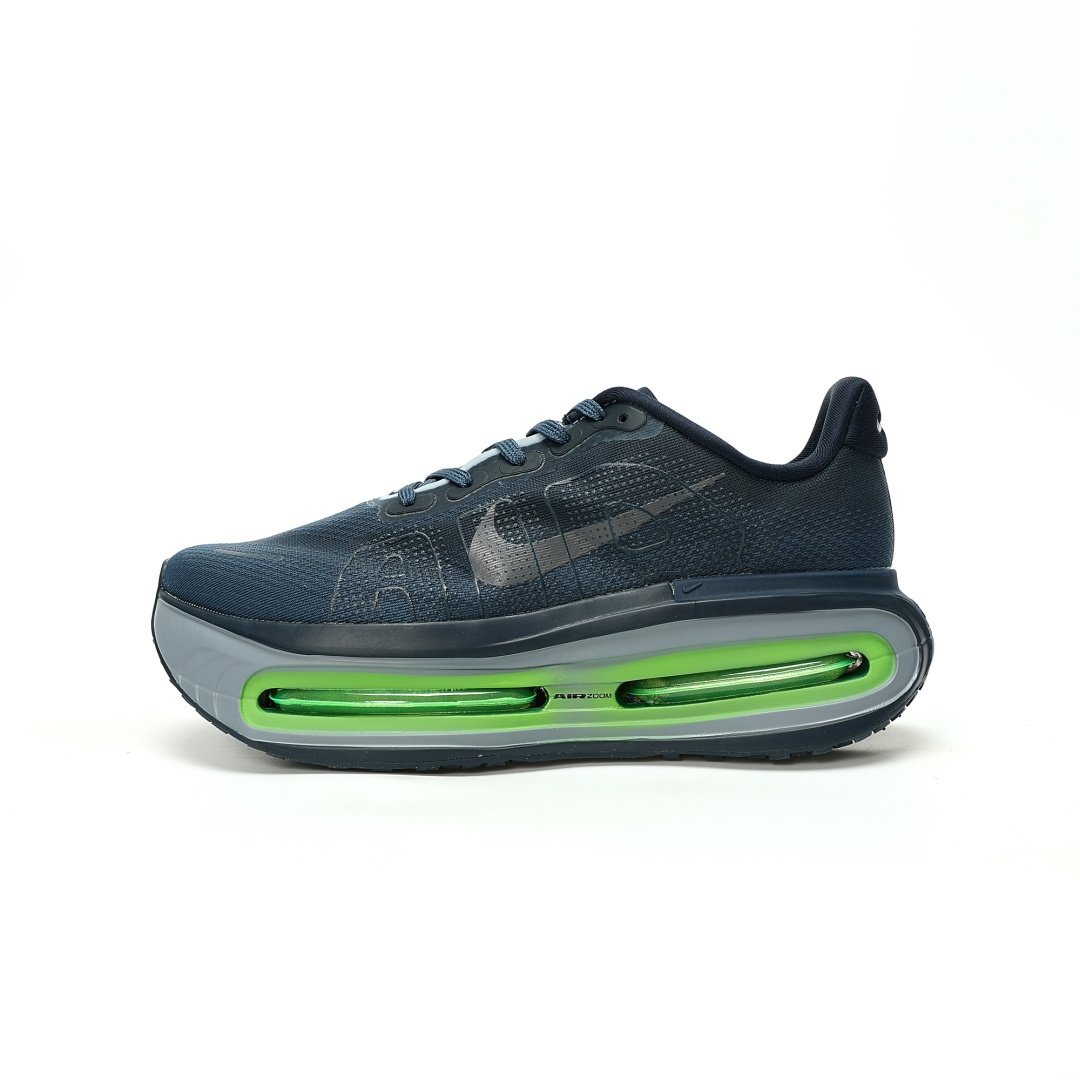 Nike Vomero Premium Top-level Series Low-cut Lightweight Thick-soled Dark Blue Green