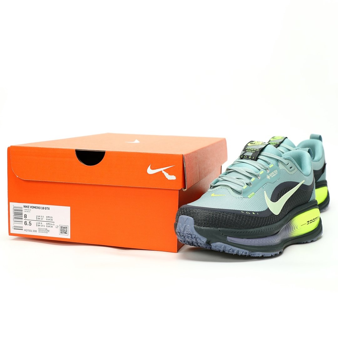 Nike Vomero 18 ZoomX Gore-Tex Cannon Volt Dark Gray Fluorescent Green Reflective GTX - Image 10