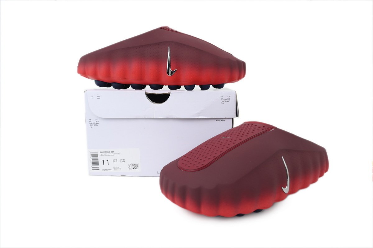 Nike Mind 001 Comfortable And Soft Slippers 'Team Red' - Image 9