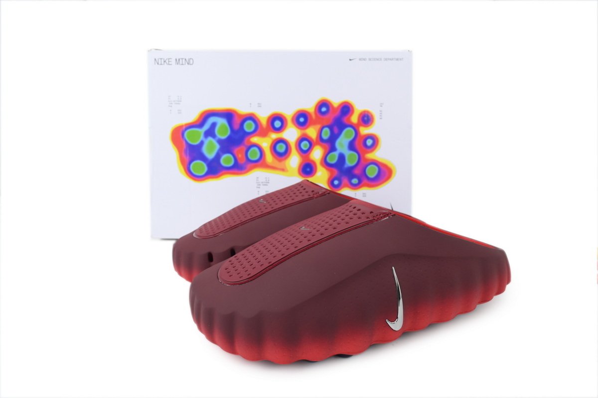 Nike Mind 001 Comfortable And Soft Slippers 'Team Red' - Image 8