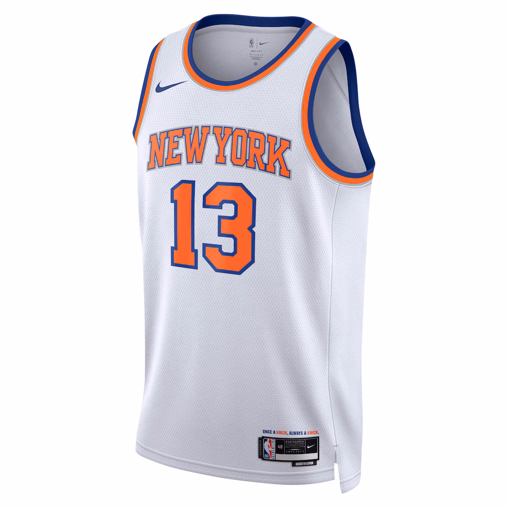 NBA Unisex New York Knicks Tyler Kolek Nike White Swingman Jersey - Association Edition - Image 2