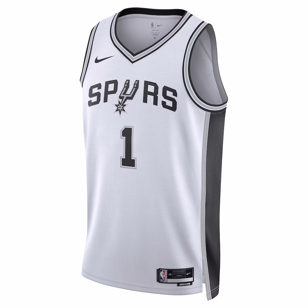 Unisex San Antonio Spurs Victor Wembanyama Nike White Swingman Jersey - Association Edition - Image 2